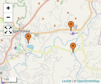 Area schools map